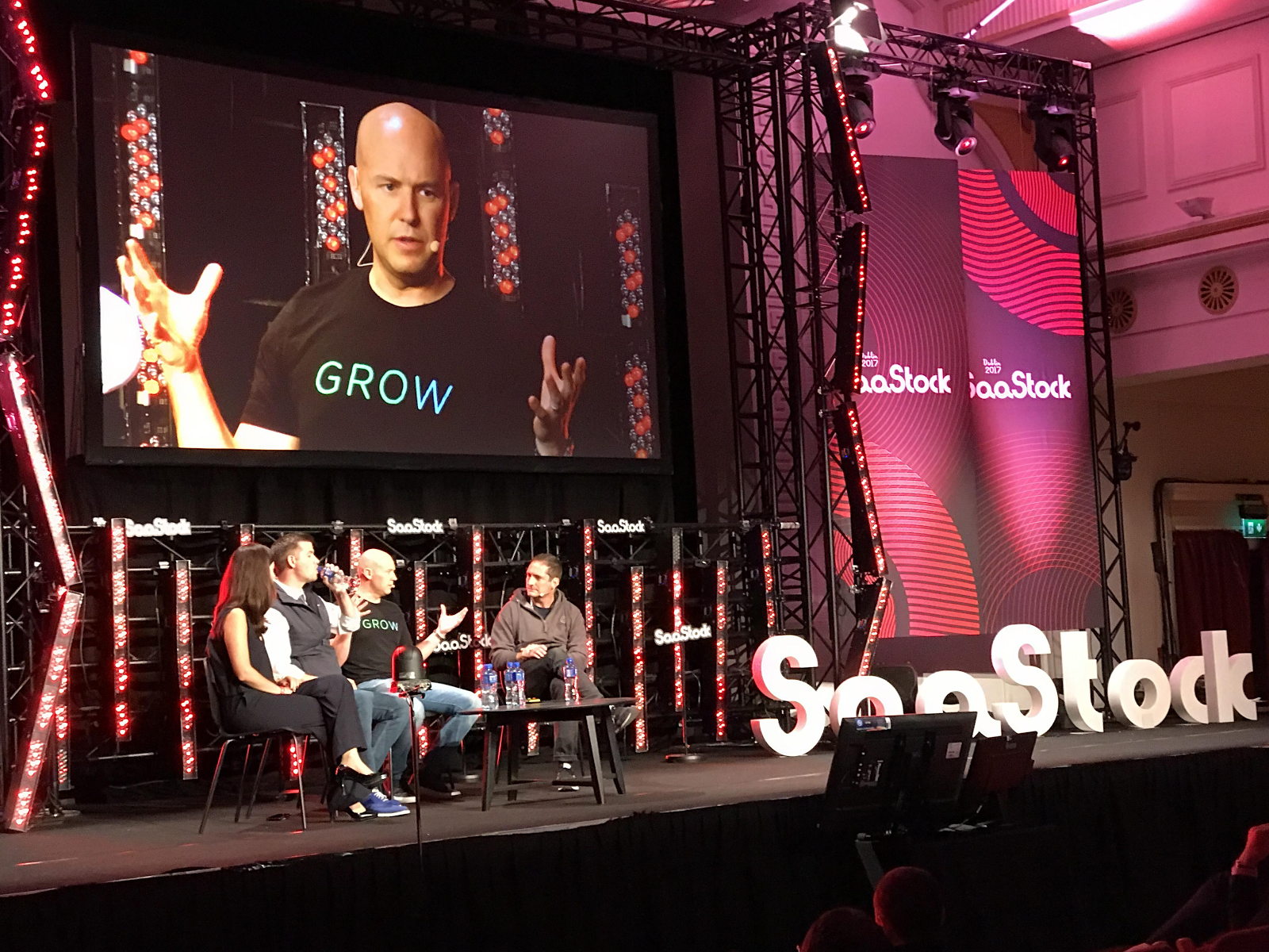 Grow CEO Rob Nelson talking at SaaStock